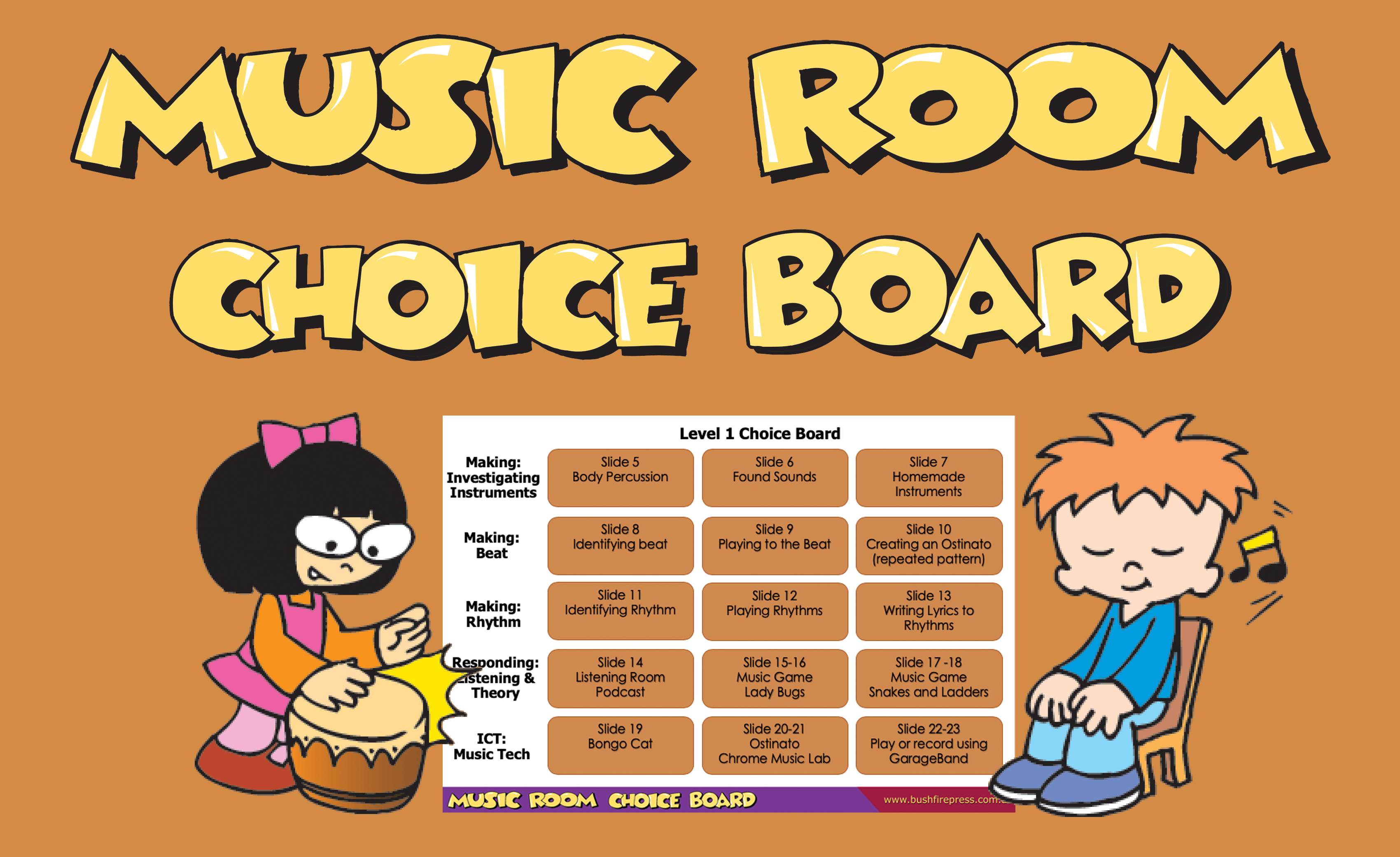 Music Room Choice Boards